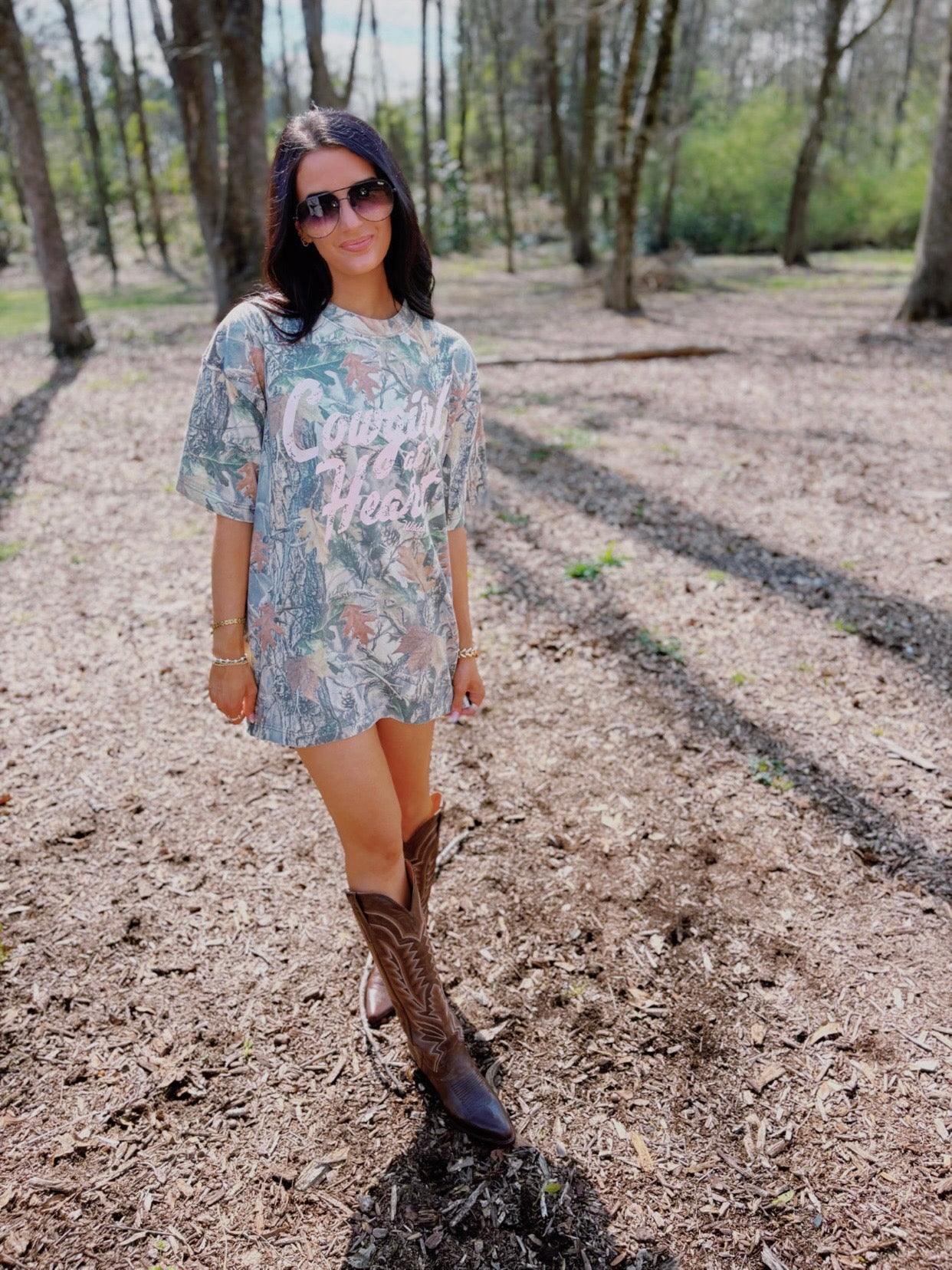 Cowgirl at Heart Tee - Pink