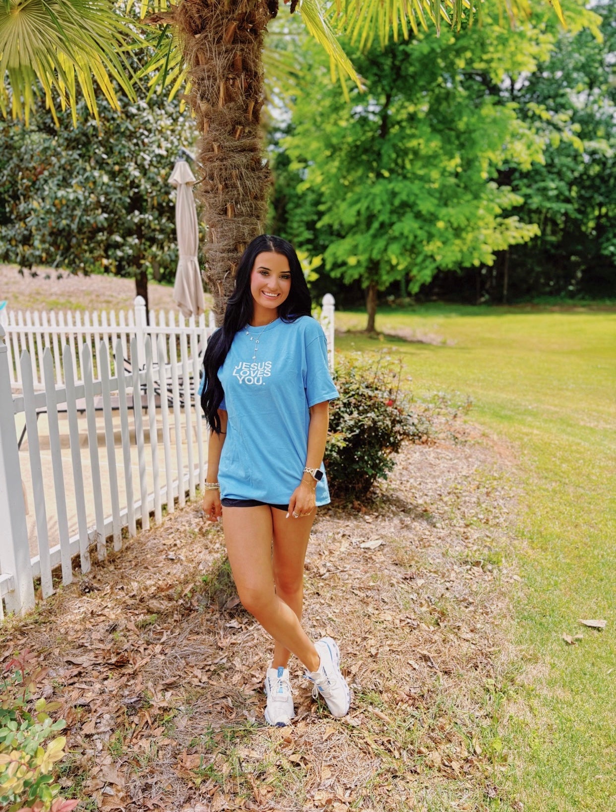 Jesus Loves You Tee-Blue