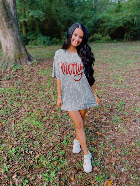 Merry Bottomland Camo Tee