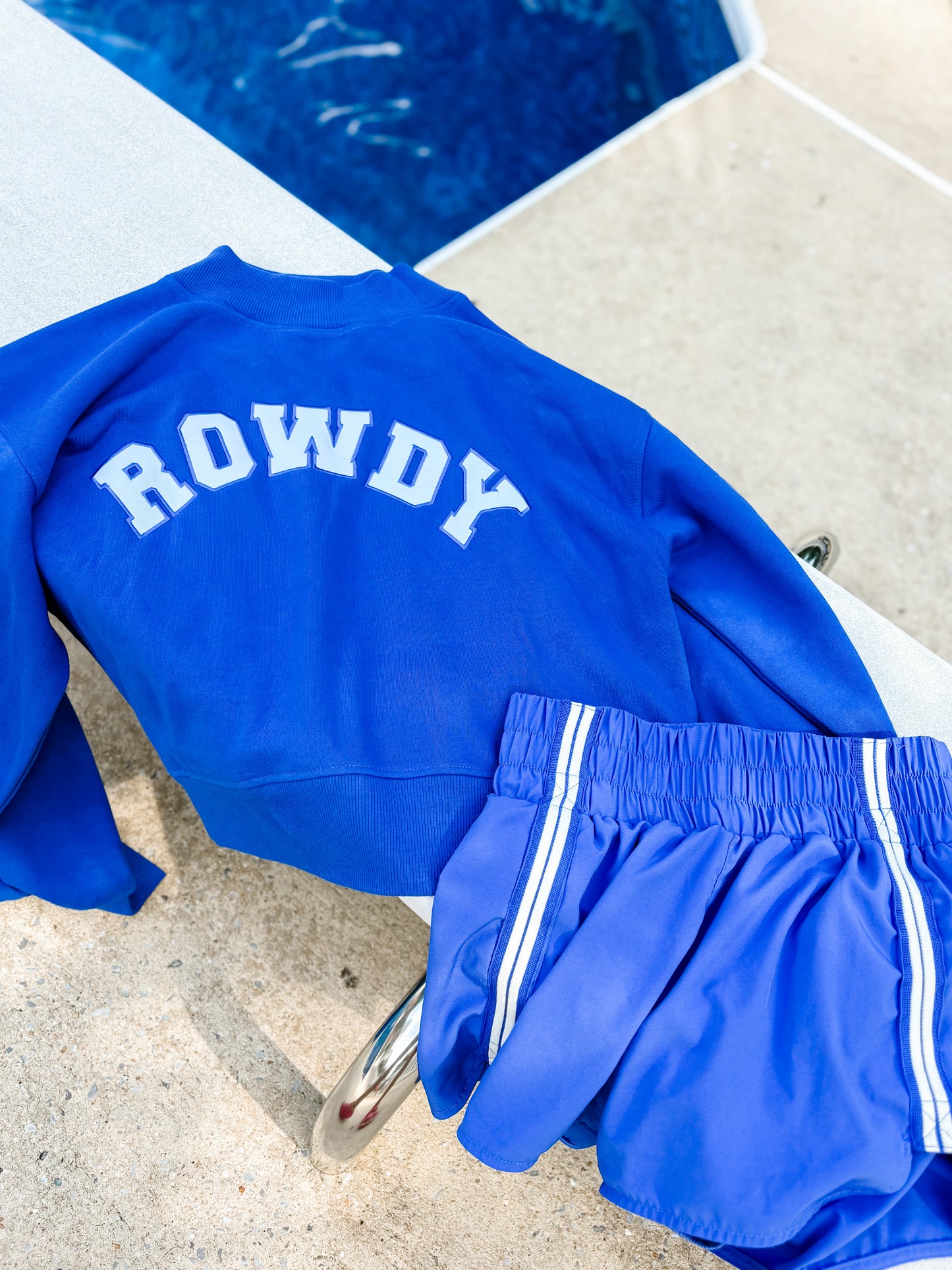 ROWDY Sweatshirt- royal blue