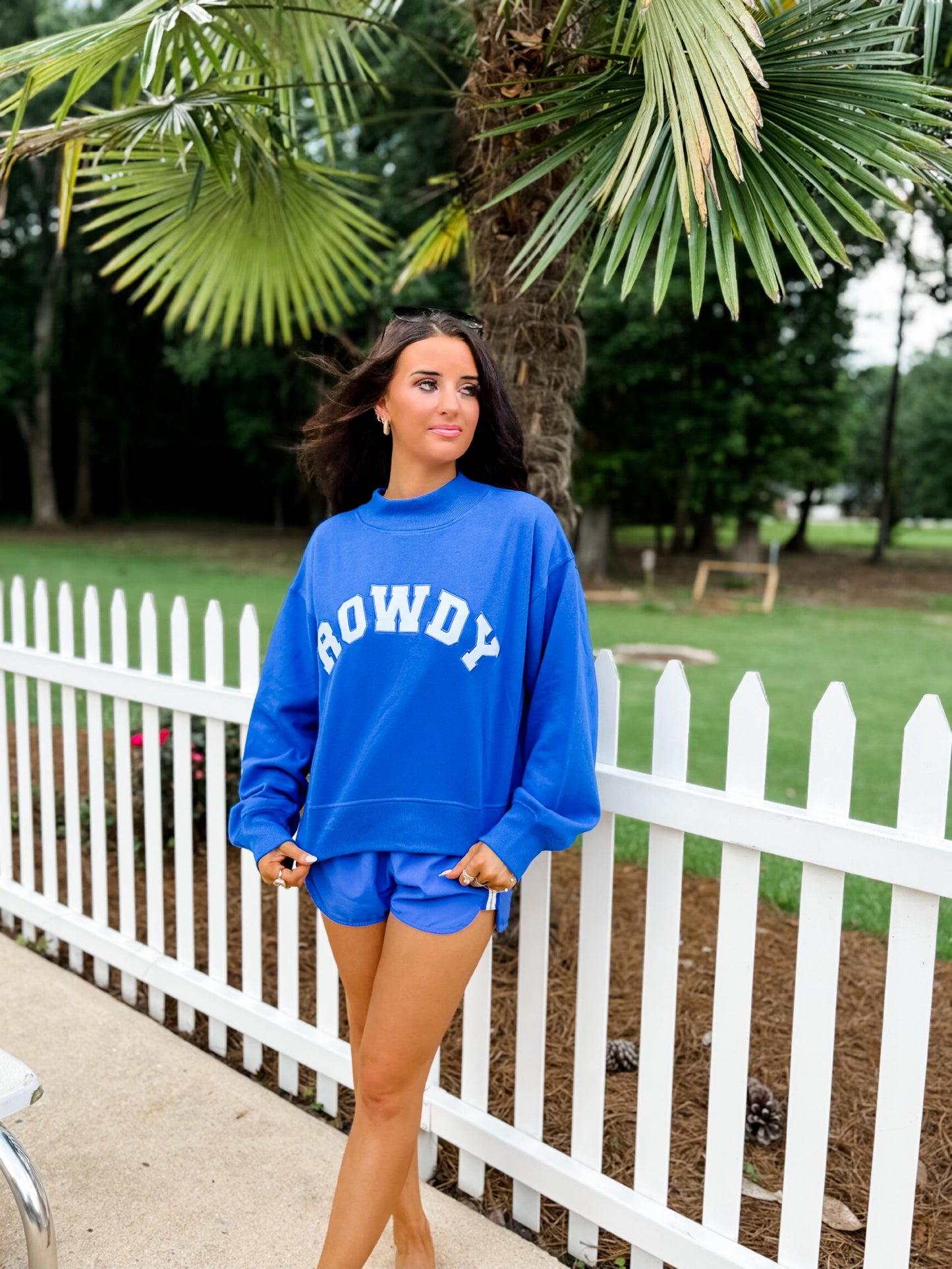 ROWDY Sweatshirt- royal blue