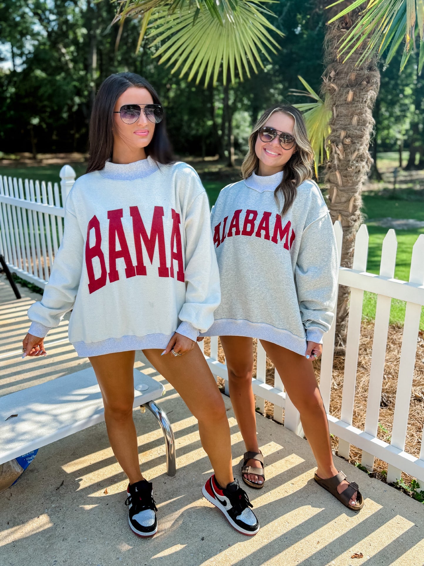 Alabama and Bama Mock Neck Reversible Sweatshirt